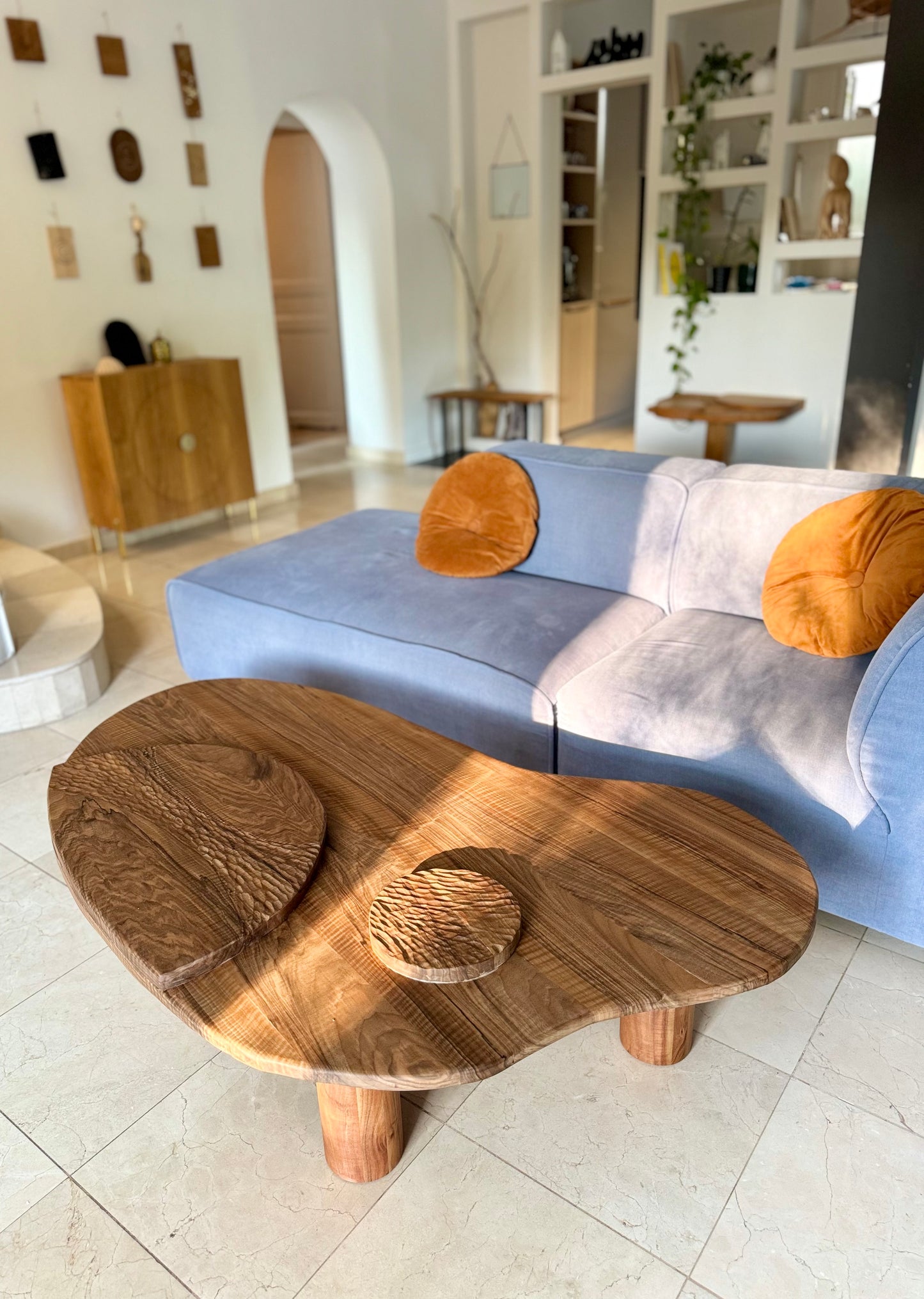 Table Basse Nébuleuse - Noyer